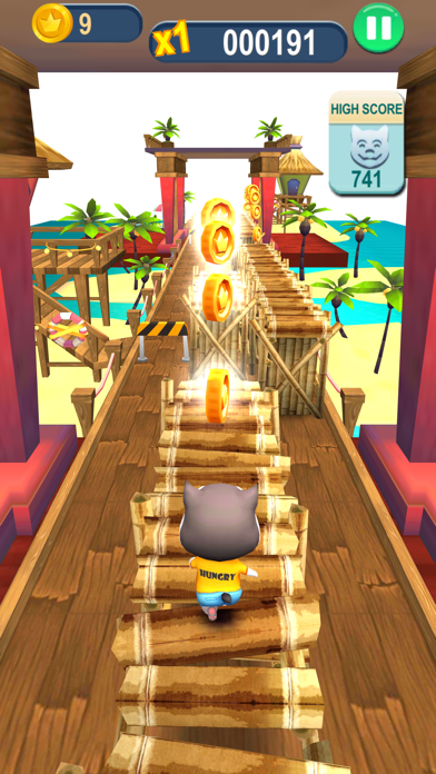 Cat Surfers: Kitty Gold Run Screenshot