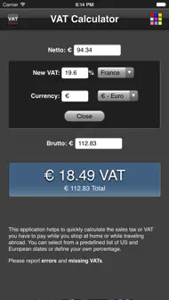 VAT Calculator iphone bilder 3