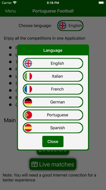 Portuguese Soccer live