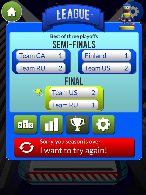 Tap Ice Hockey iPad screenshot
