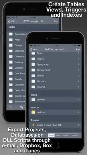 Screenshot von SQLed - SQL Datenbank Manager auf dem iPhone 4