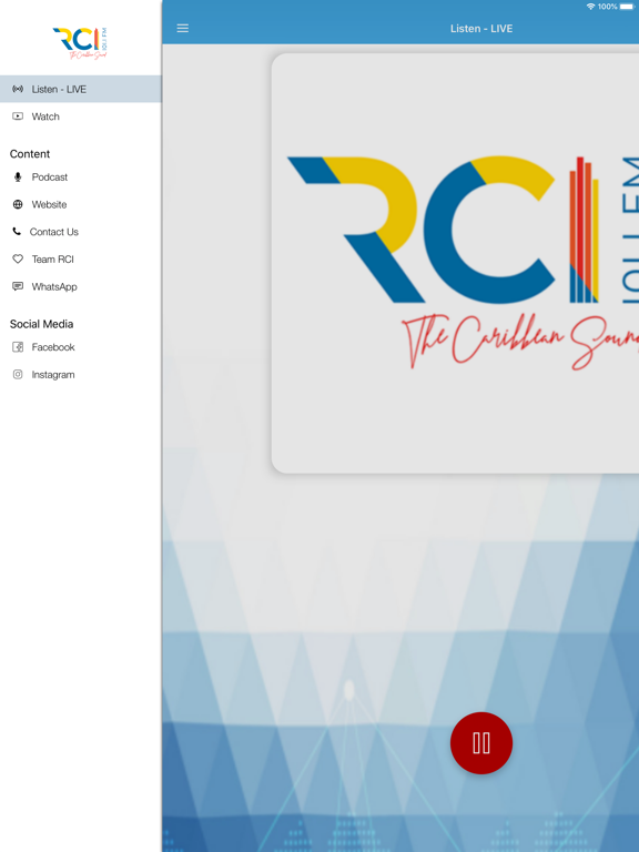 Radio Caribbean International iPad screenshot 2 - Music app