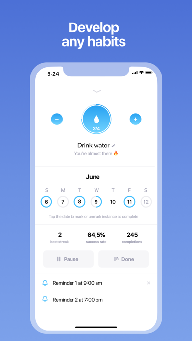 Tappsk: ToDo & Habit Tracker Screenshot