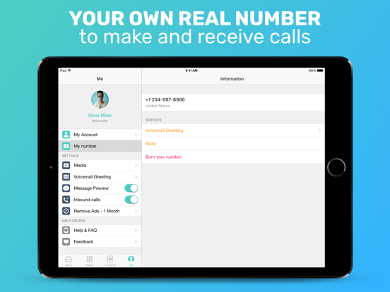 Free Tone - Calling & Texting iPad app afbeelding 3
