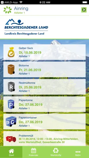 Berchtesgadener Land AbfallApp screenshot 1