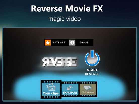 Reverse Video FX: Rewind Movie iPad screenshot 4 - Photo & Video app