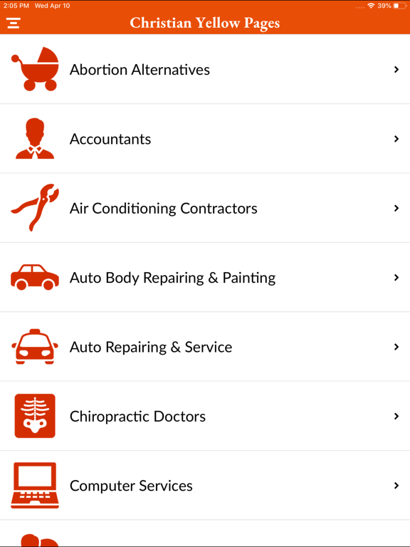 Christian Business Guide iPad screenshot 3 - Business app