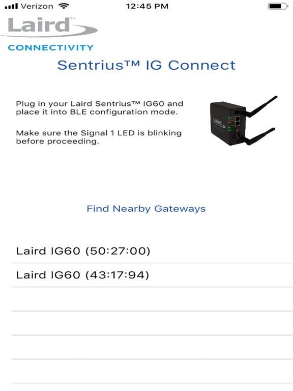 Sentrius IG Connect