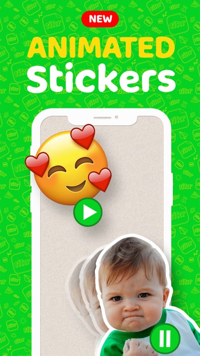 Screenshot #3 pour Tikr: Sticker Maker and Memes