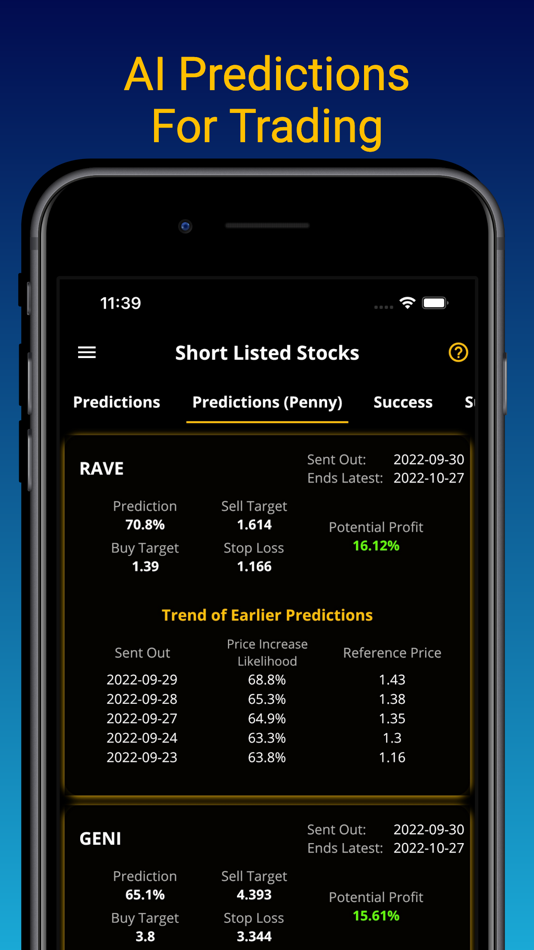 #1. SharePreds: AI Trading Signals (iOS) 由: Loheden AI Solutions AB