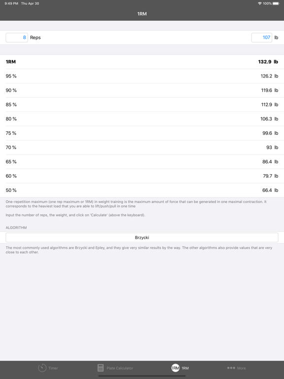 WOTools - Workout tools iPad screenshot