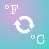 Fahrenheit and Celsius icon