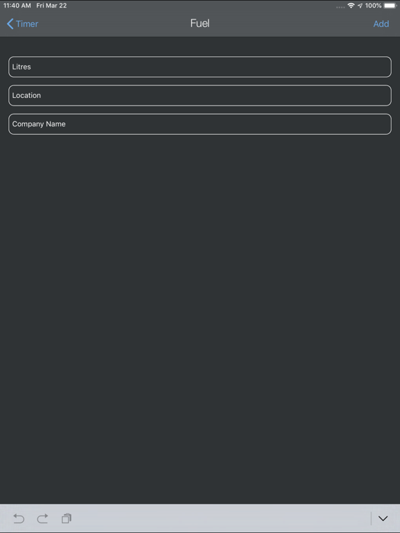 Daily Flight Log iPad screenshot