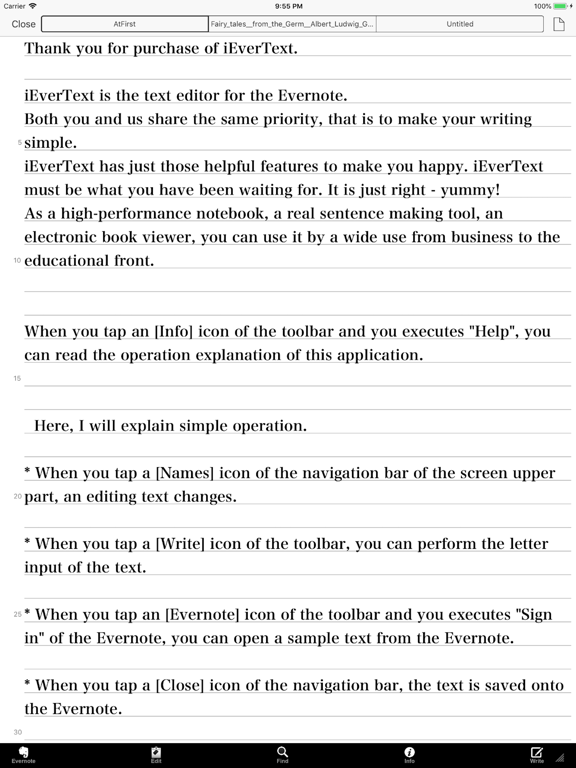 iEverText iPad screenshot 1 - Productivity app