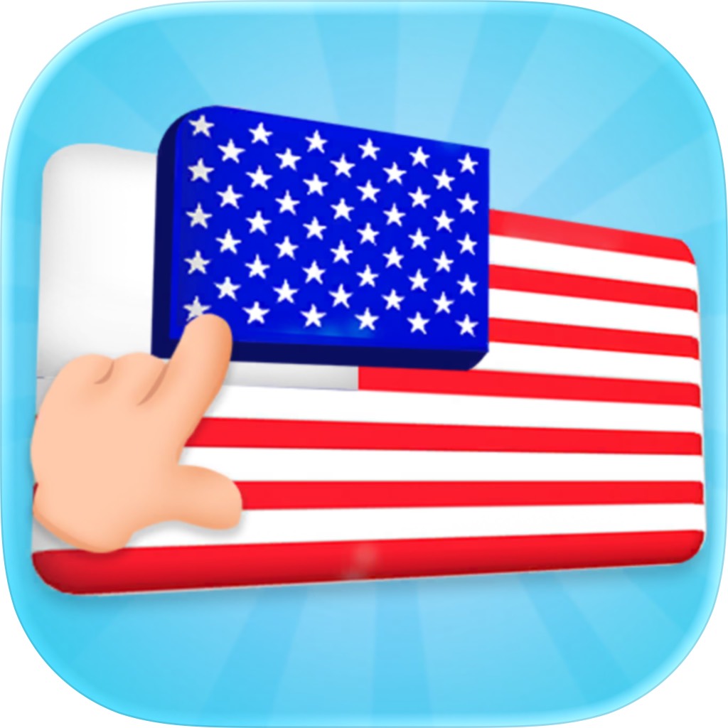 Apple App Store cover for Drop Fit: World Flag Puzzle