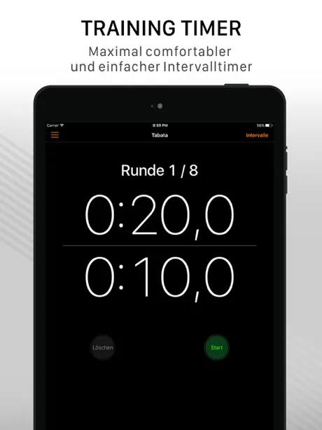 Stoppuhr & Timer Intervall