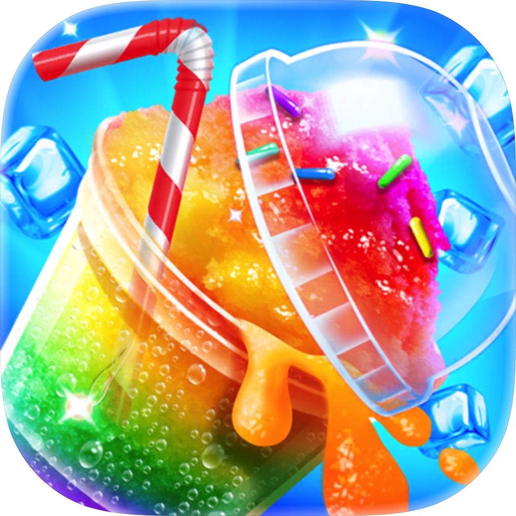 Apple App Store cover for Rainbow Frozen Slushy Truck