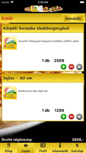 Euro Petrol Étterem screenshot 4