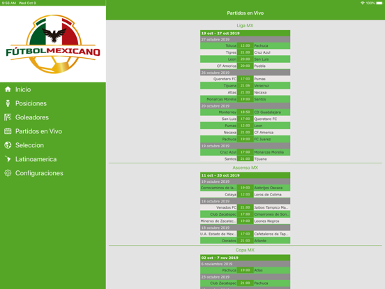 Futbol Mexicano en vivo iPad screenshot 2