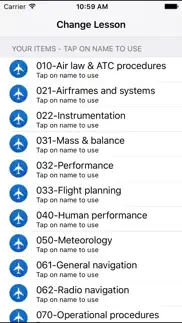 atpl database offline study iphone screenshot 2