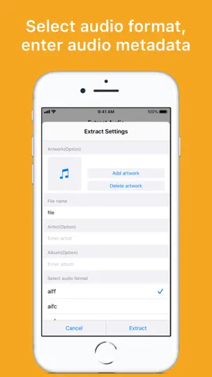Скриншот Export Audio на iPhone 3