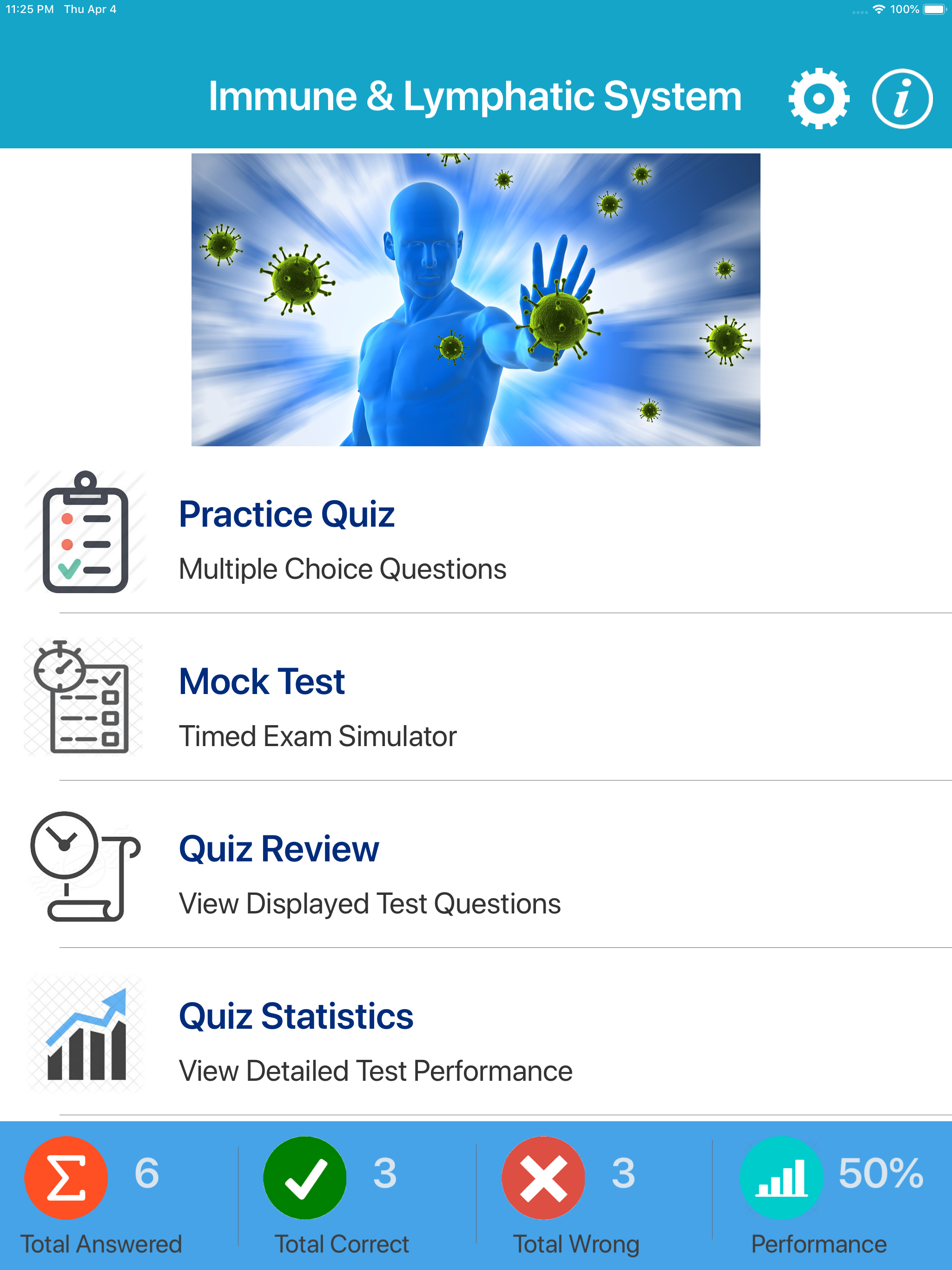 Human Immune System Quiz screenshot 10