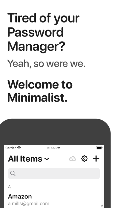 Screenshot #1 pour Minimalist Password Manager
