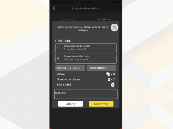 Screenshot #4 pour Taxi Proxi : Commander course