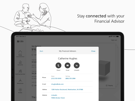 UBS Wealth Management iPad screenshot 7 - Finance app