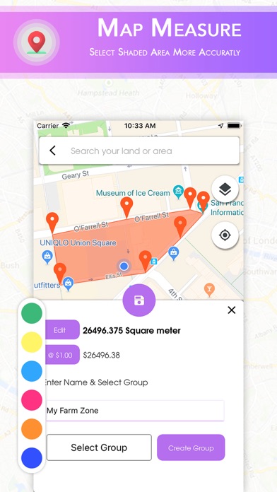 Screenshot #2 pour Map Measure : Area Calculator