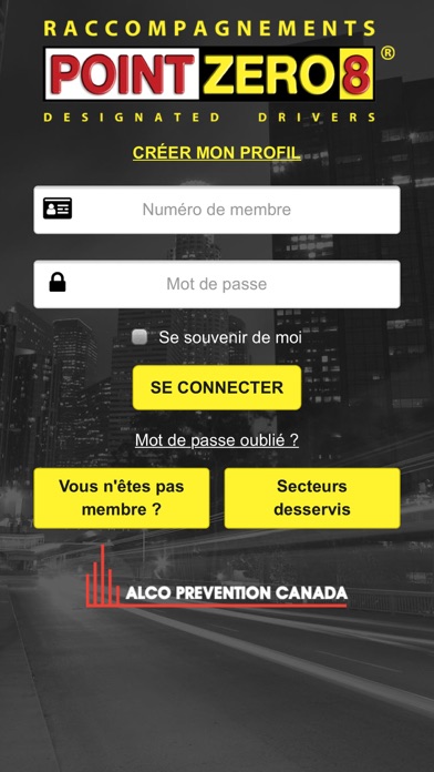 Point Zéro 8 app screenshot