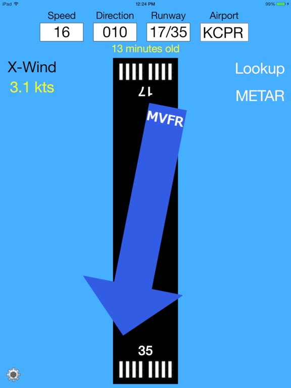 Perfect Landings iPad screenshot 4 - Weather app