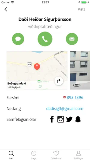Já.is screenshot 2