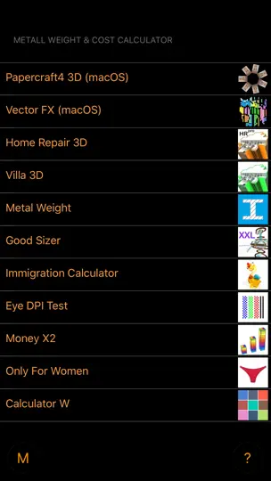 Скриншот МультиМеталл калькулятор 3D на iPhone 5