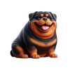 Fat Rottweiler Stickers icon