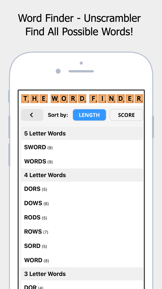 #1. The Word Finder (iOS) Ved: MPL Ventures, LLC