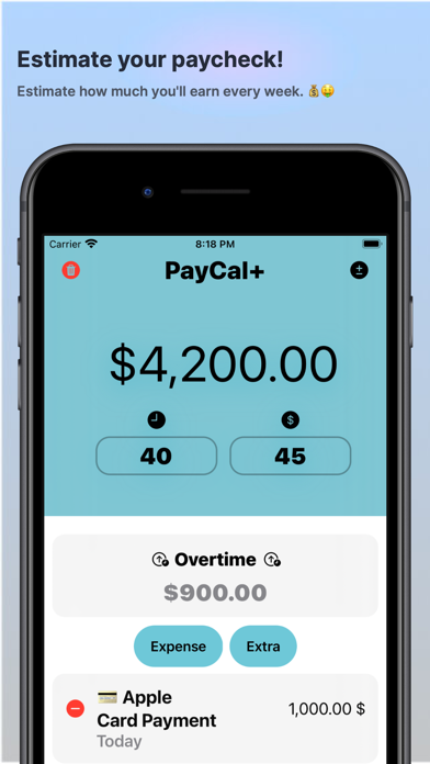 PayCal+ Screenshot