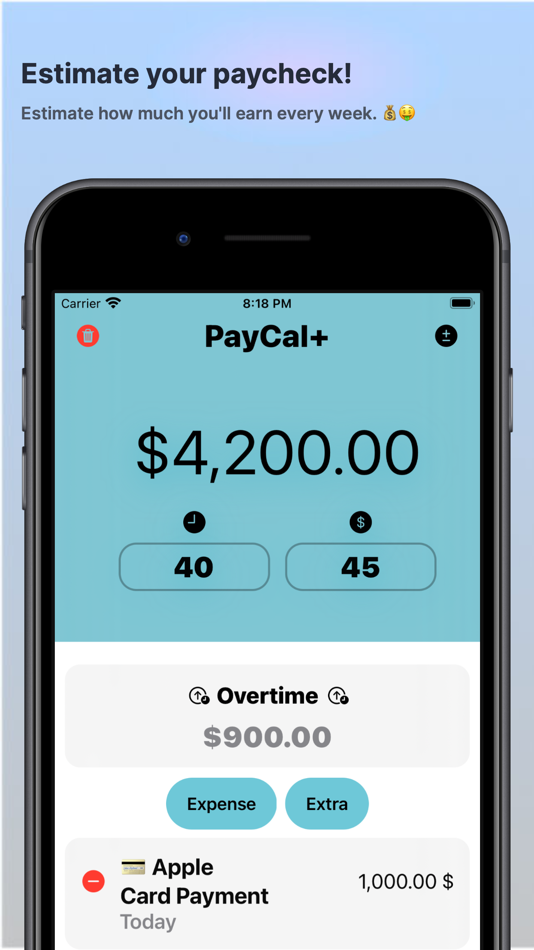 #1. PayCal+ (iOS) Με: Jose Blanco