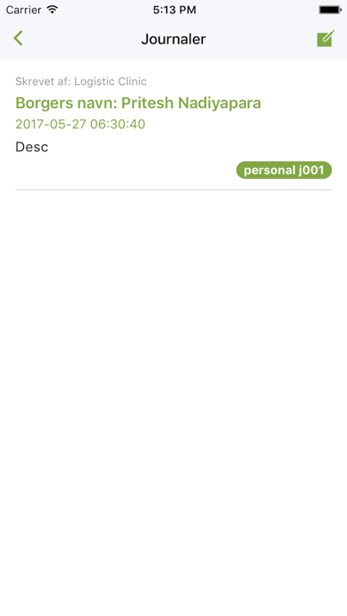 Validi Clinic system iPhone screenshot