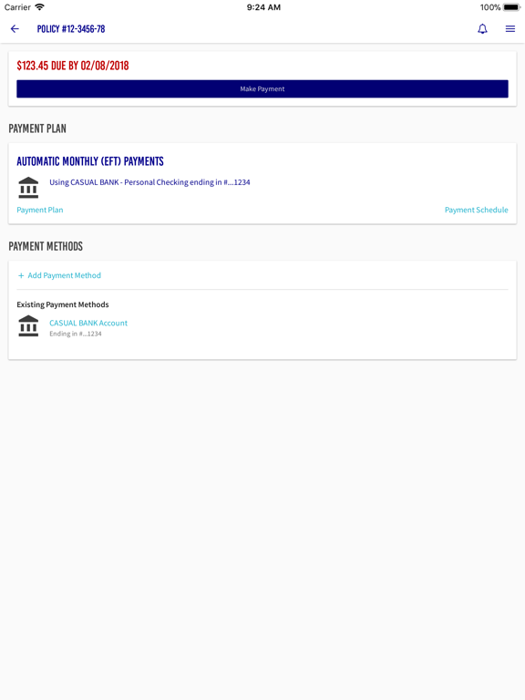 Augusta Mutual iPad screenshot