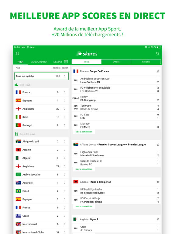 Screenshot #4 pour Foot en Direct - Skores