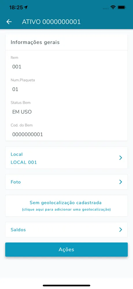 TOTVS Meus Ativos Fixos