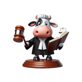 Cow Judge Stickers