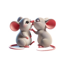 Mouse Kiss Stickers