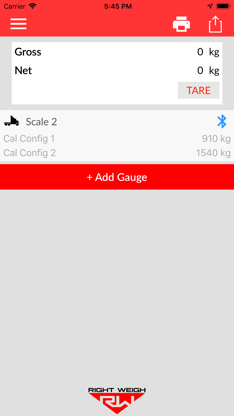 Right Weigh Load Scales screenshot 1