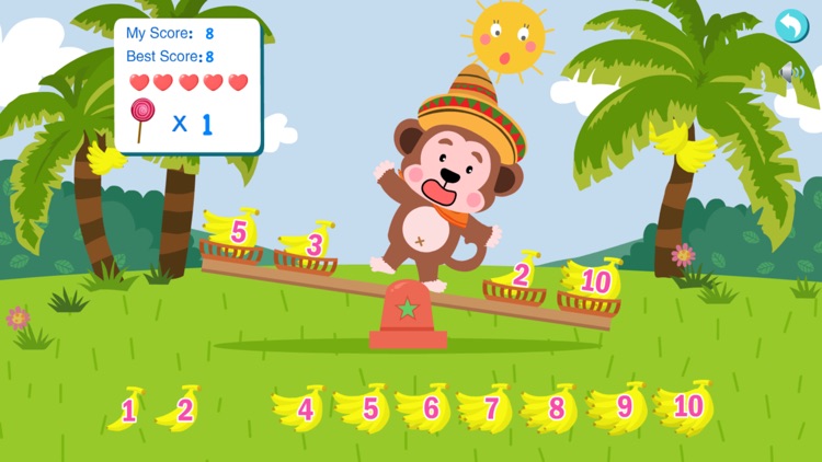 Monkey Math Balance for Kids
