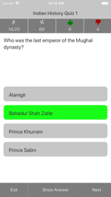 Indian History Quizzes screenshot