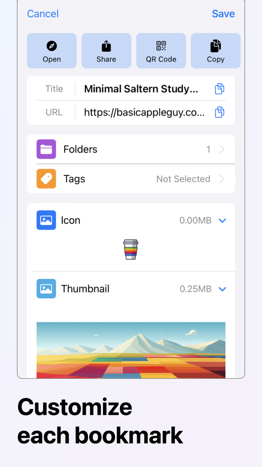 #2. Bookmarks - URL Manager (macOS) 由: Yuto Iwakami