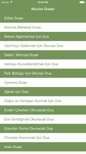 Mucize Dualar iPhone Ekran Görüntüsü 2