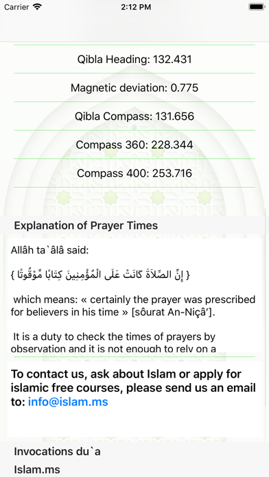 Islam.ms Prayer Times & Qibla Screenshot